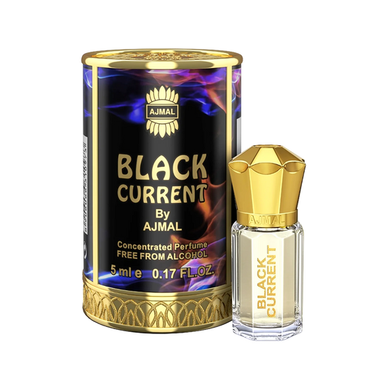 Ajmal BLACK CURRENT Non-Alcoholic Concentrated Perfume Long Lasting Attar for Unisex - 5 ML