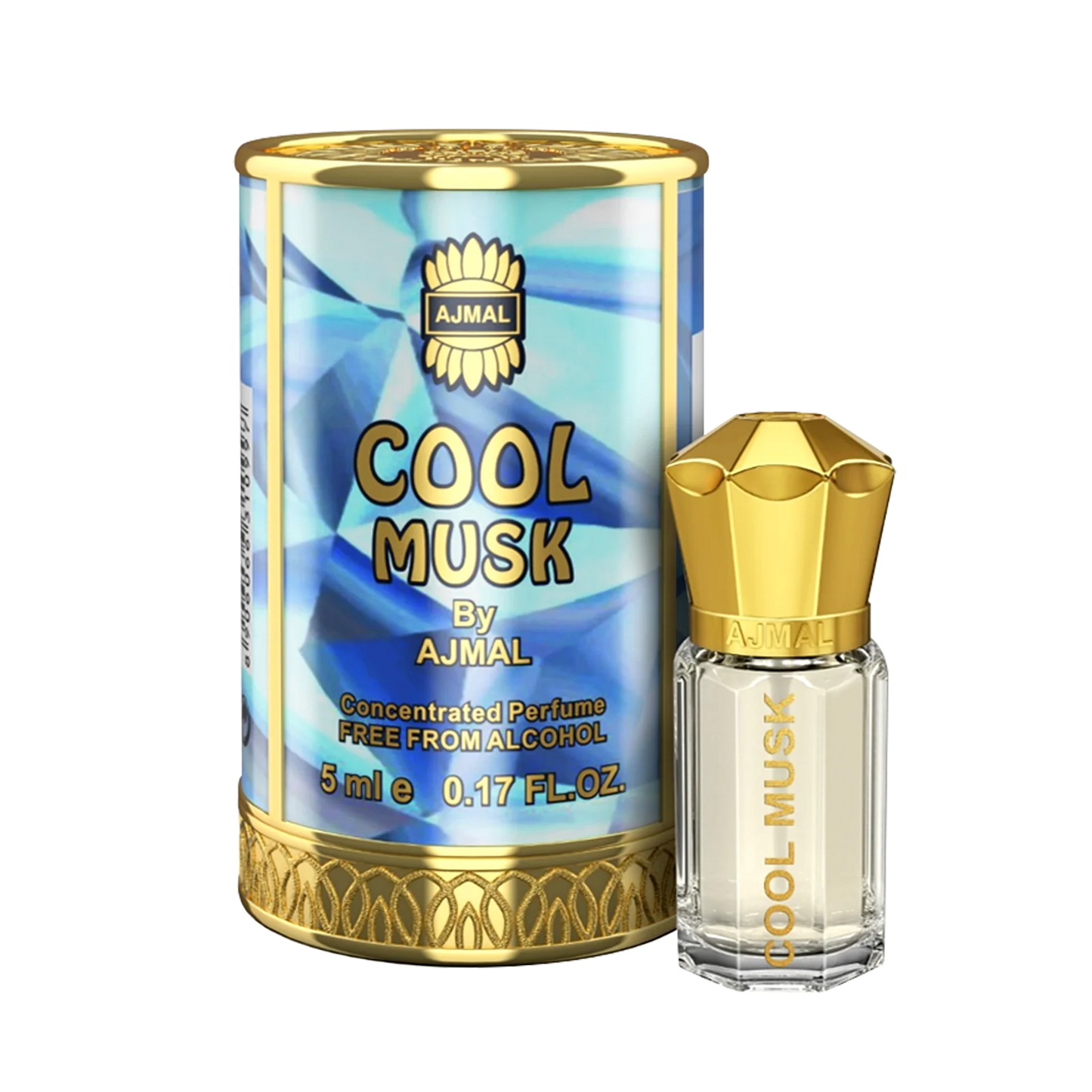 Ajmal COOL MUSK Non-Alcoholic Concentrated Perfume Long Lasting Attar for Unisex - 5 ML