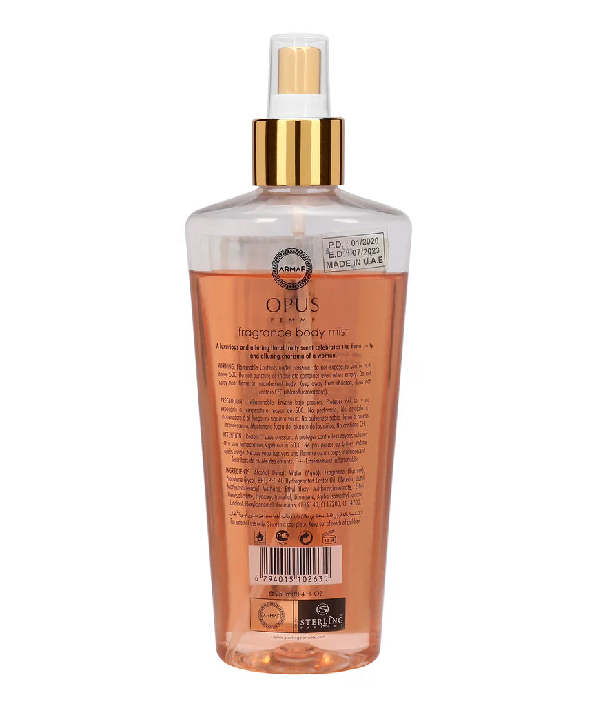 ARMAF MIST OPUS WOMEN 250ML