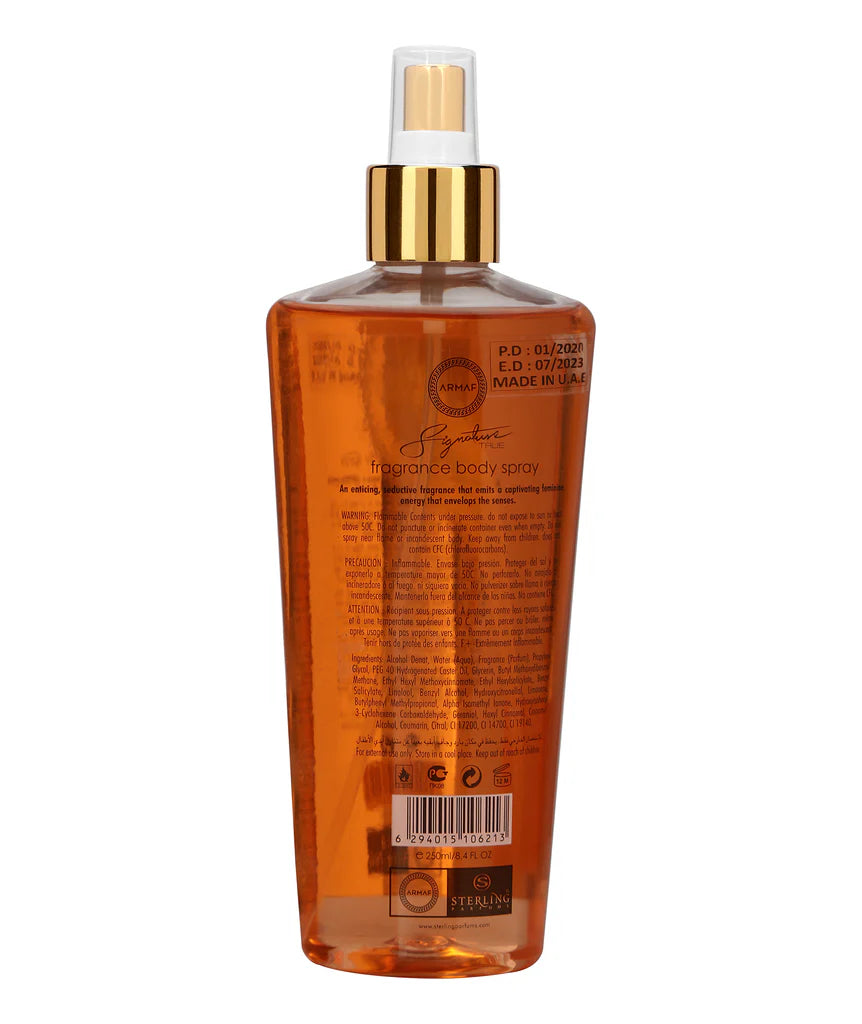 ARMAF MIST SIGNATURE TRUE WOMEN 250ML