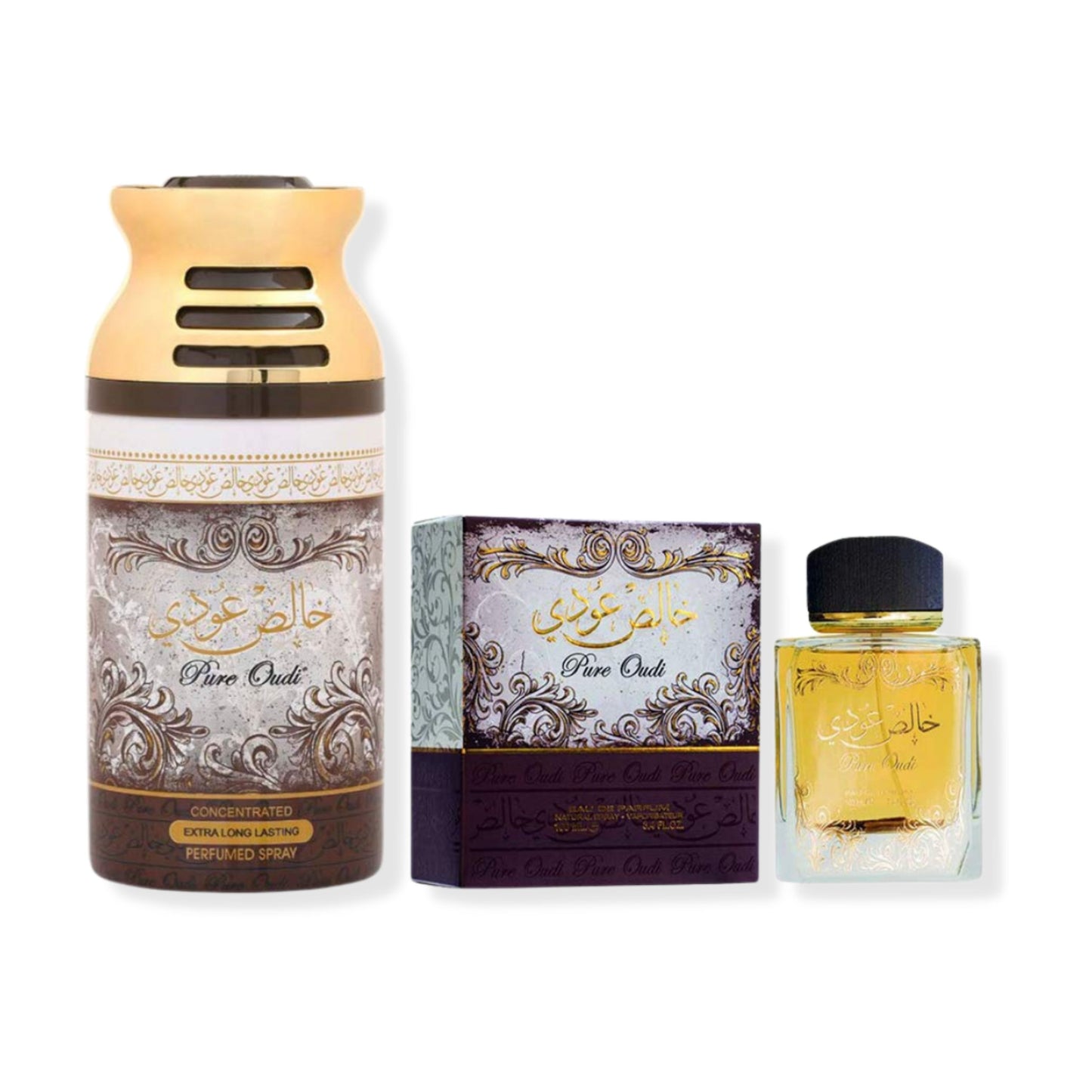 Lattafa Pure Oudi Perfume + Body Spray For Men and Women