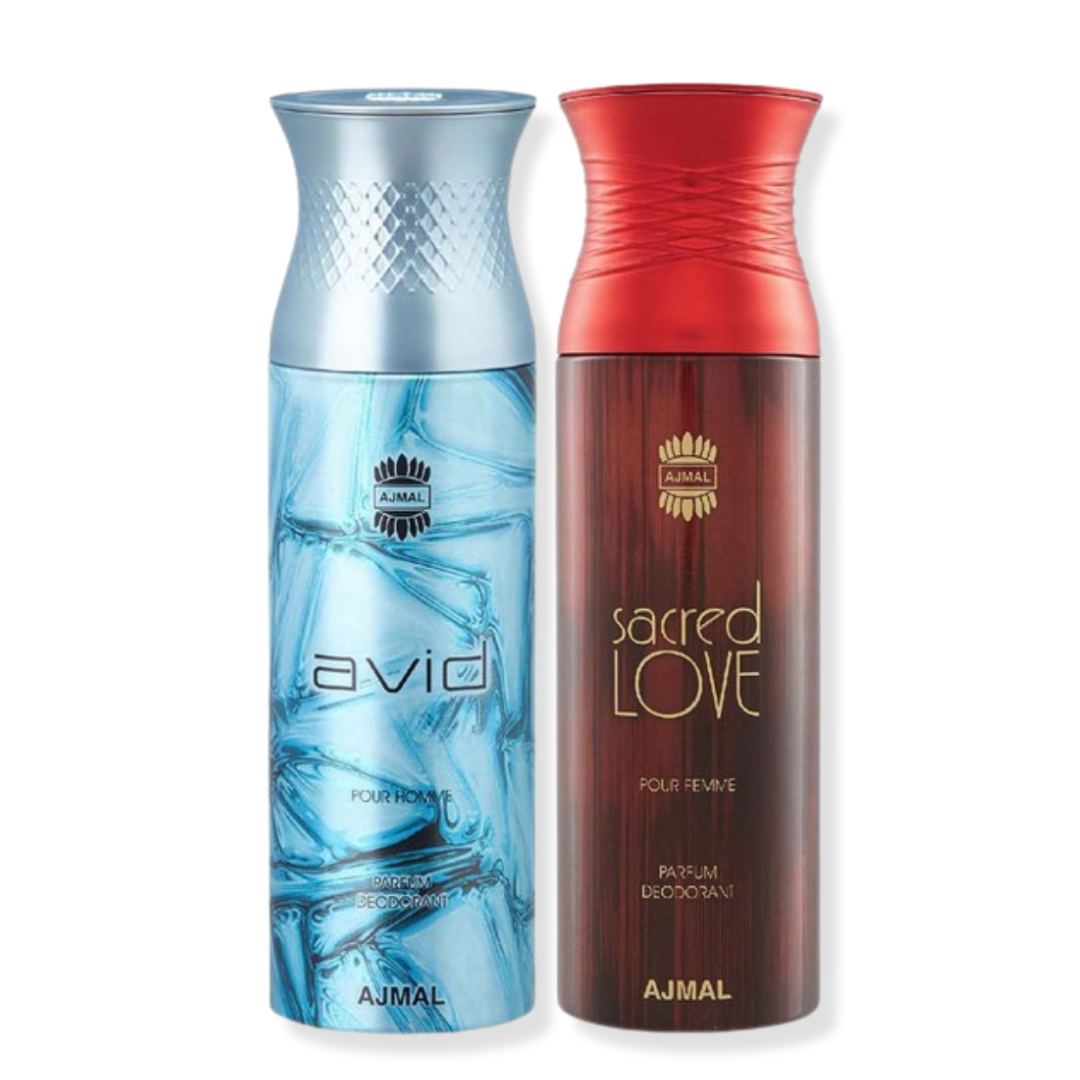 Ajmal Avid Homme & Sacred Love Deodorant Combo 200 ml