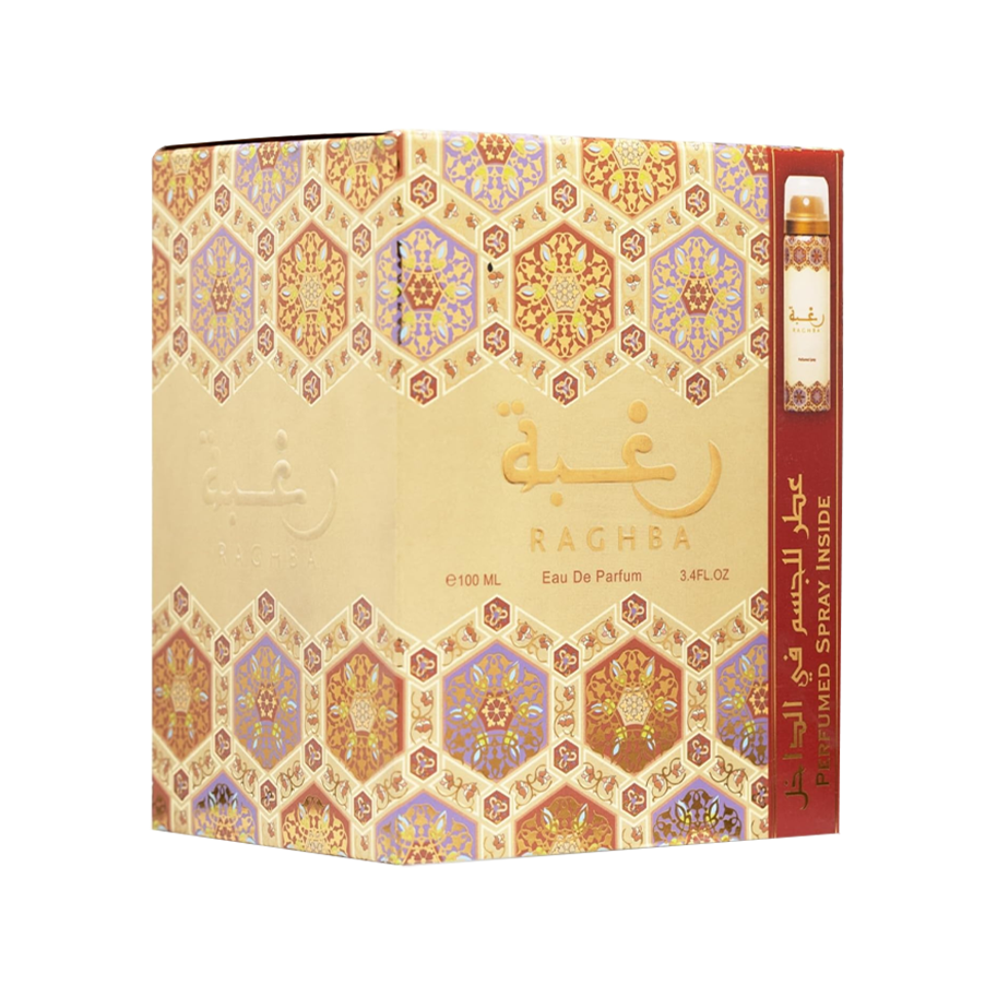 Raghba By Lattafa EDP For Men 100ML + 20ml Deodorant-Raghba By Lattafa EDP For Men 100ML + 20ml