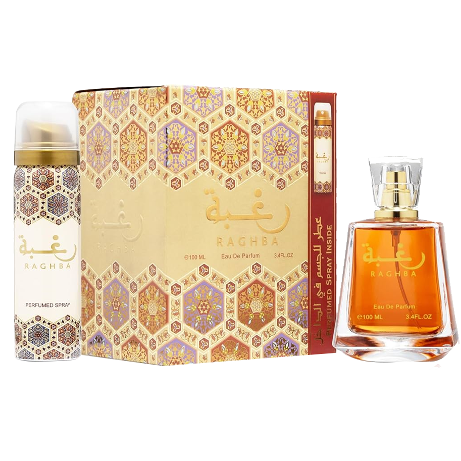 Raghba By Lattafa EDP For Men 100ML + 20ml Deodorant-Raghba By Lattafa EDP For Men 100ML + 20ml