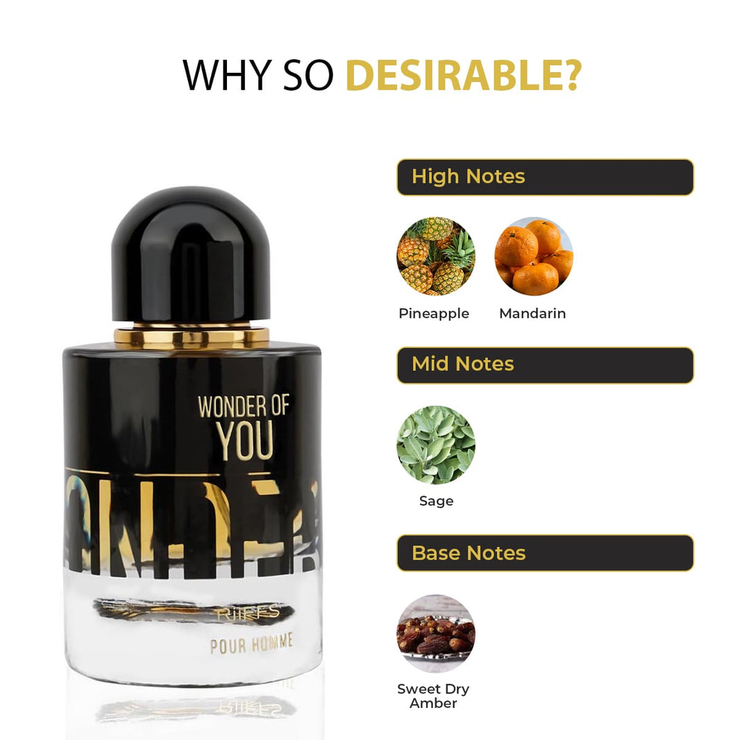RiiFFS Wonder Of You Perfume Eau de Parfum  -  100 ml (For Men)-RiiFFS Wonder Of You Perfume Eau de Parfum