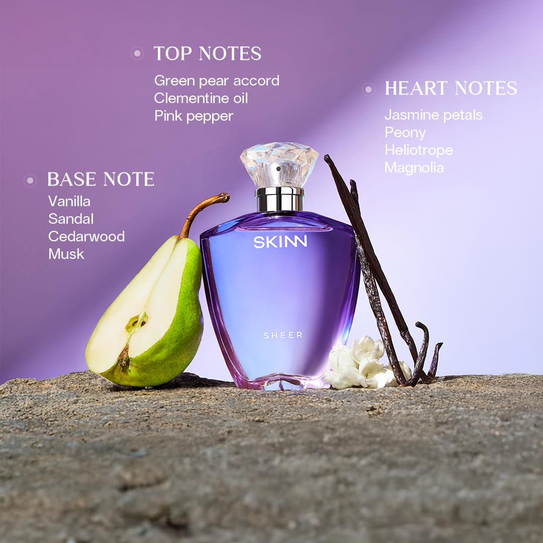 Skinn By Titan | Sheer Perfume - 100 Ml | Perfume For Woman | Gift for Women | Premium Fragrance | Grooming Essentials |