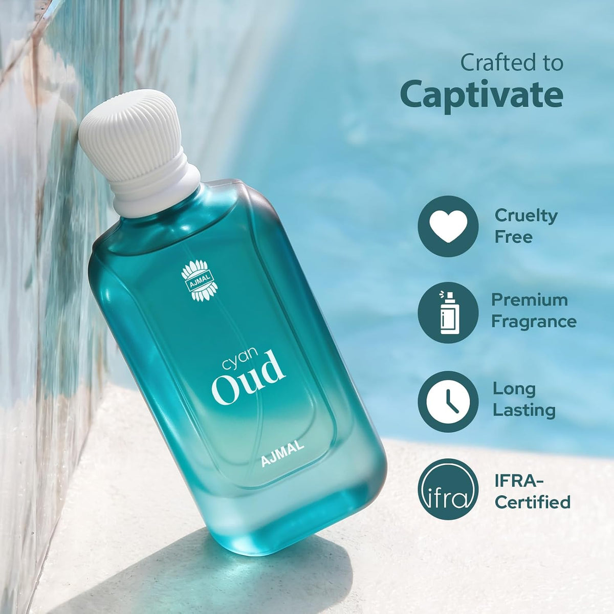 Ajmal Oud Cyan Eau De Parfum 100ML-Ajmal Oud Cyan Eau De Parfum 100ML