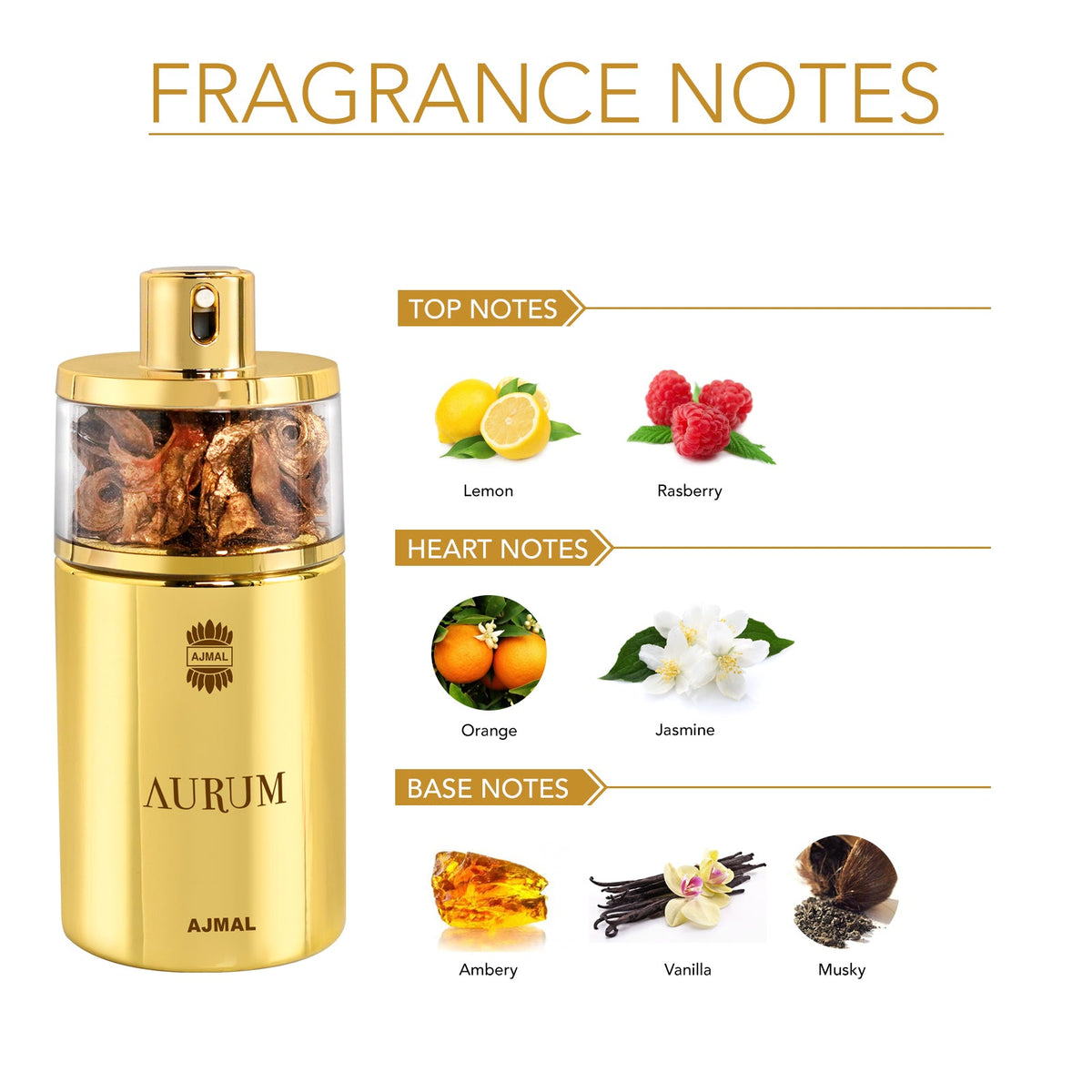 Ajmal Aurum EDP 75ml Fruity Perfume For Women