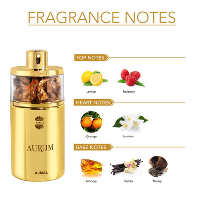 Ajmal Aurum EDP 75ml Fruity Perfume For Women