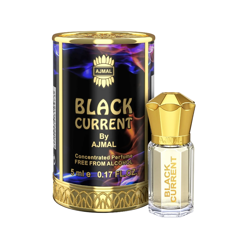 Ajmal BLACK CURRENT Non-Alcoholic Concentrated Perfume Long Lasting Attar for Unisex - 5 ML