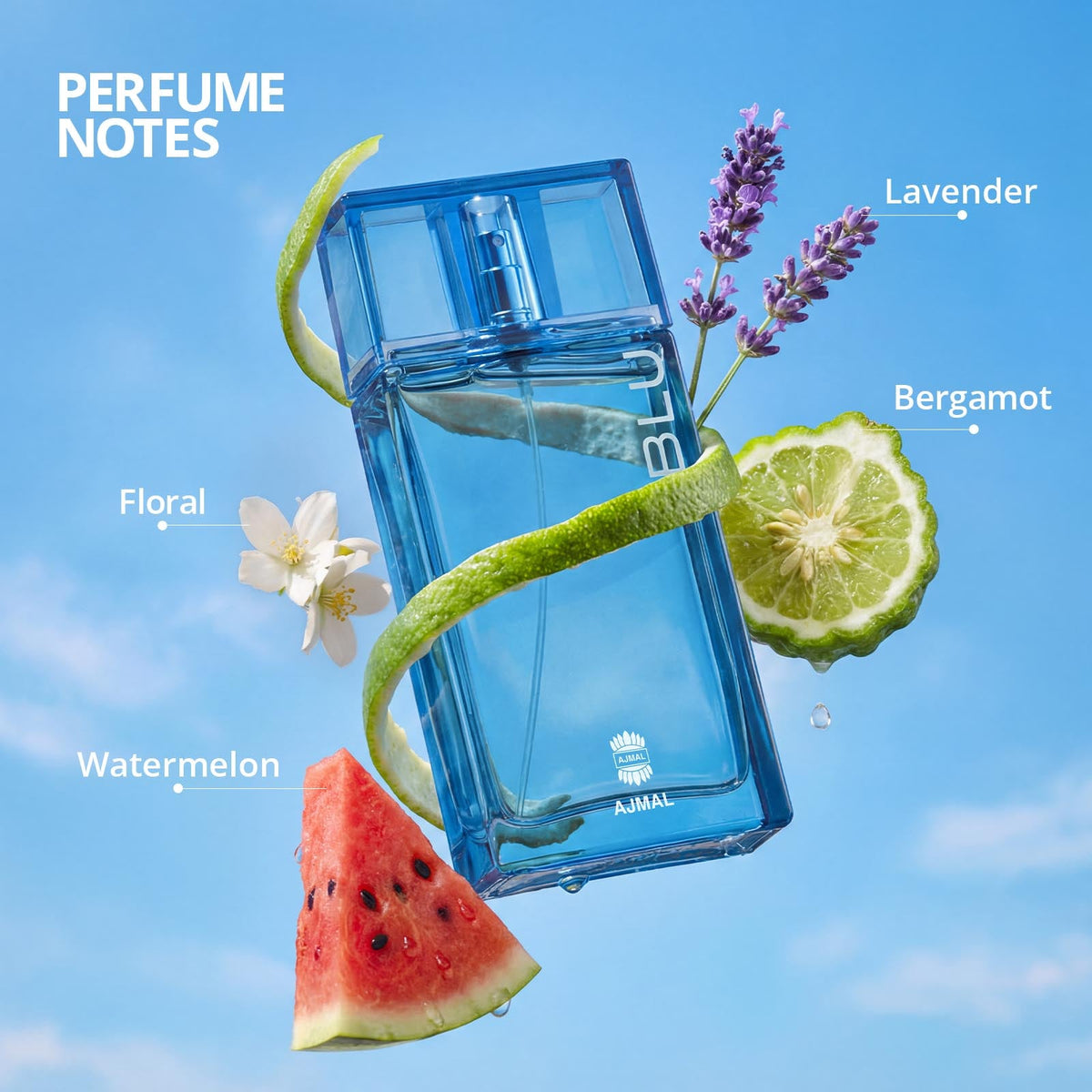 Ajmal Blu EDP 90ml Citrus Perfume For Men