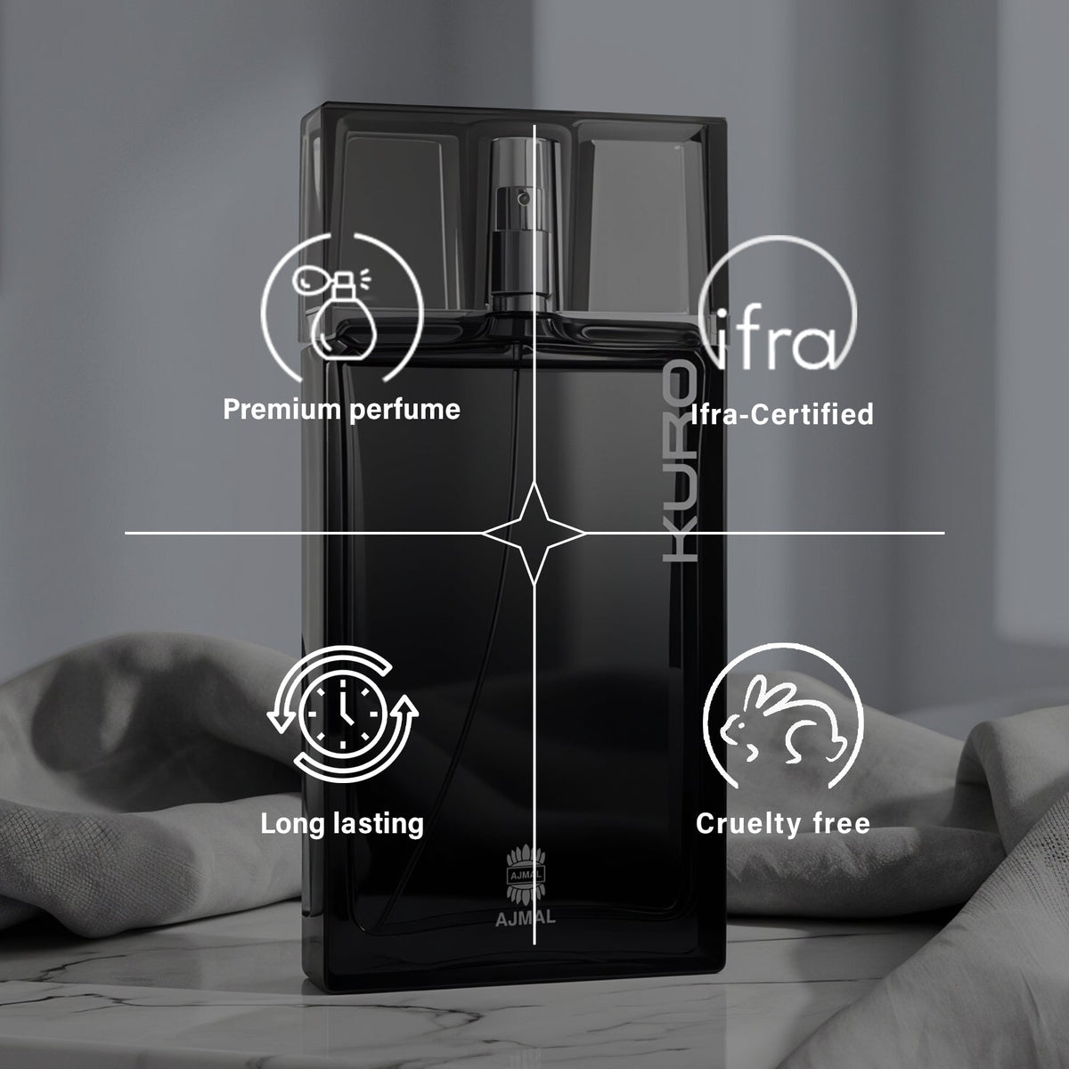 Ajmal Kuro EDP 90ml Fresh Perfume For Men-Ajmal Kuro EDP 90ml Fresh Perfume For Men