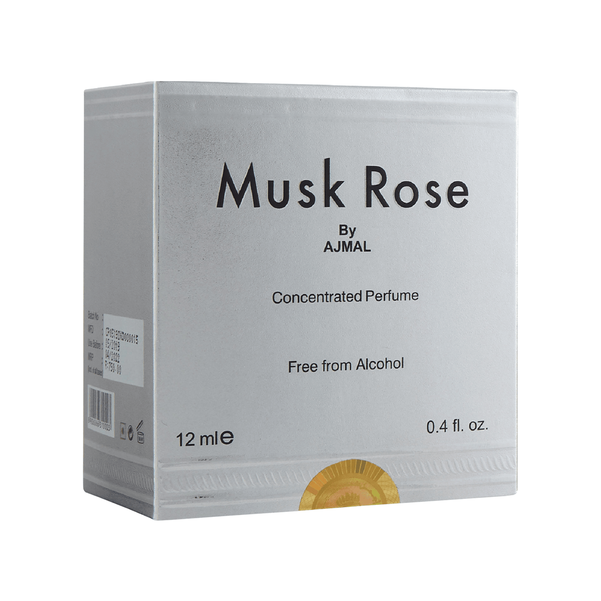 Ajmal Musk Rose Concentrated Floral Perfume Free From Alcohol 12ml For Unisex-Ajmal Musk Rose Concentrated Floral Perfume Free