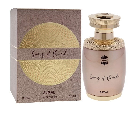 Ajmal Song Of Oud Unisex Eau De Parfum |Handpicked Luxury Long Lasting Citrus & Floral Fragrance Made in Dubai Perfume for Men & Women 75ML