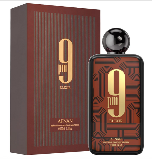 AFNAN 9 PM Elixir Edition For Men Eau De Parfum Spray, 100 ML