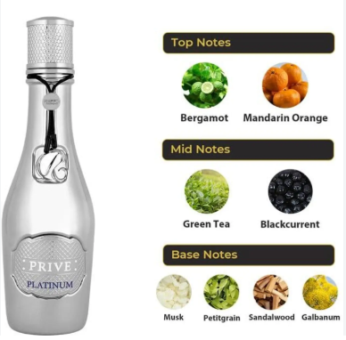 RIIFFS Men Prive Platinum Long Lasting Eau De Parfum - 100 ml