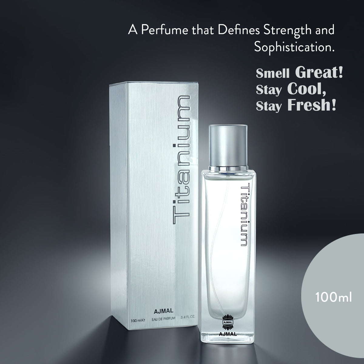 Ajmal Titanium EDP 100ml Fresh Perfume For Men