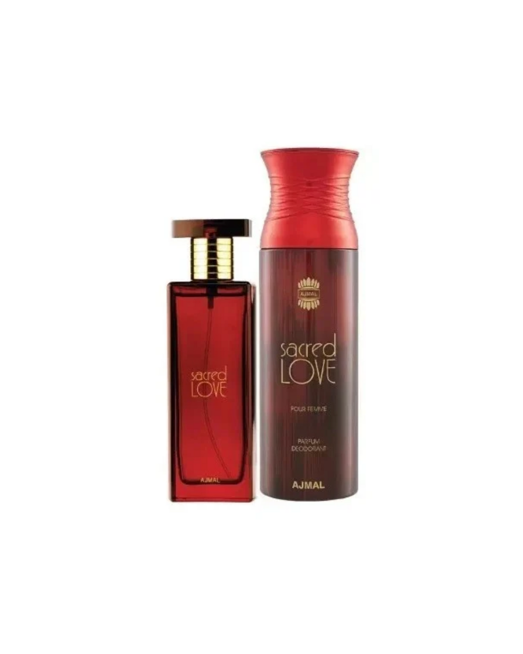 Ajmal Sacred Love EDP Floral Musky Perfume 50ml for Women and Sacred Love Deodorant Floral Musky Fragrance 200ml for Women