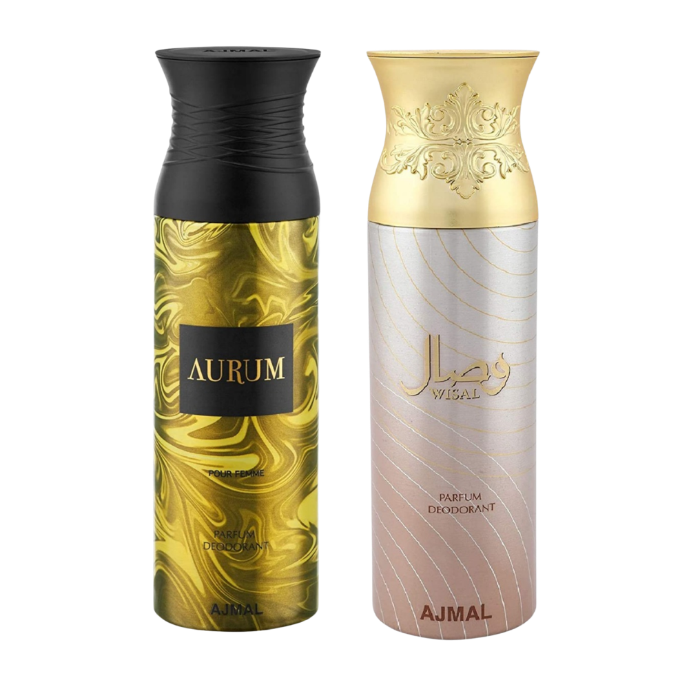 Ajmal Aurum Femme & Wisal Deodorant Combo-Ajmal Aurum Femme & Wisal Deodorant Combo