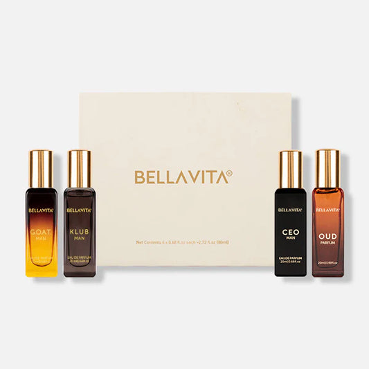 Bellavita Luxury Perfume Gift Set For Men - 4 x 20ml