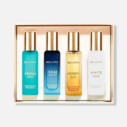 Bellavita Luxury Unisex Perfume Gift Set - 4 x 20ml