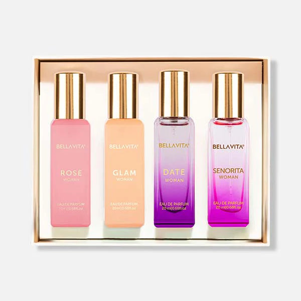 Bellavita Luxury Perfume Gift Set For Women - 4 x 20m