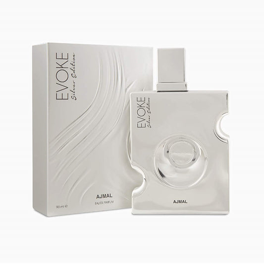 Ajmal Evoke Silver Edition HIM EDP 90ml Woody Perfume For Men