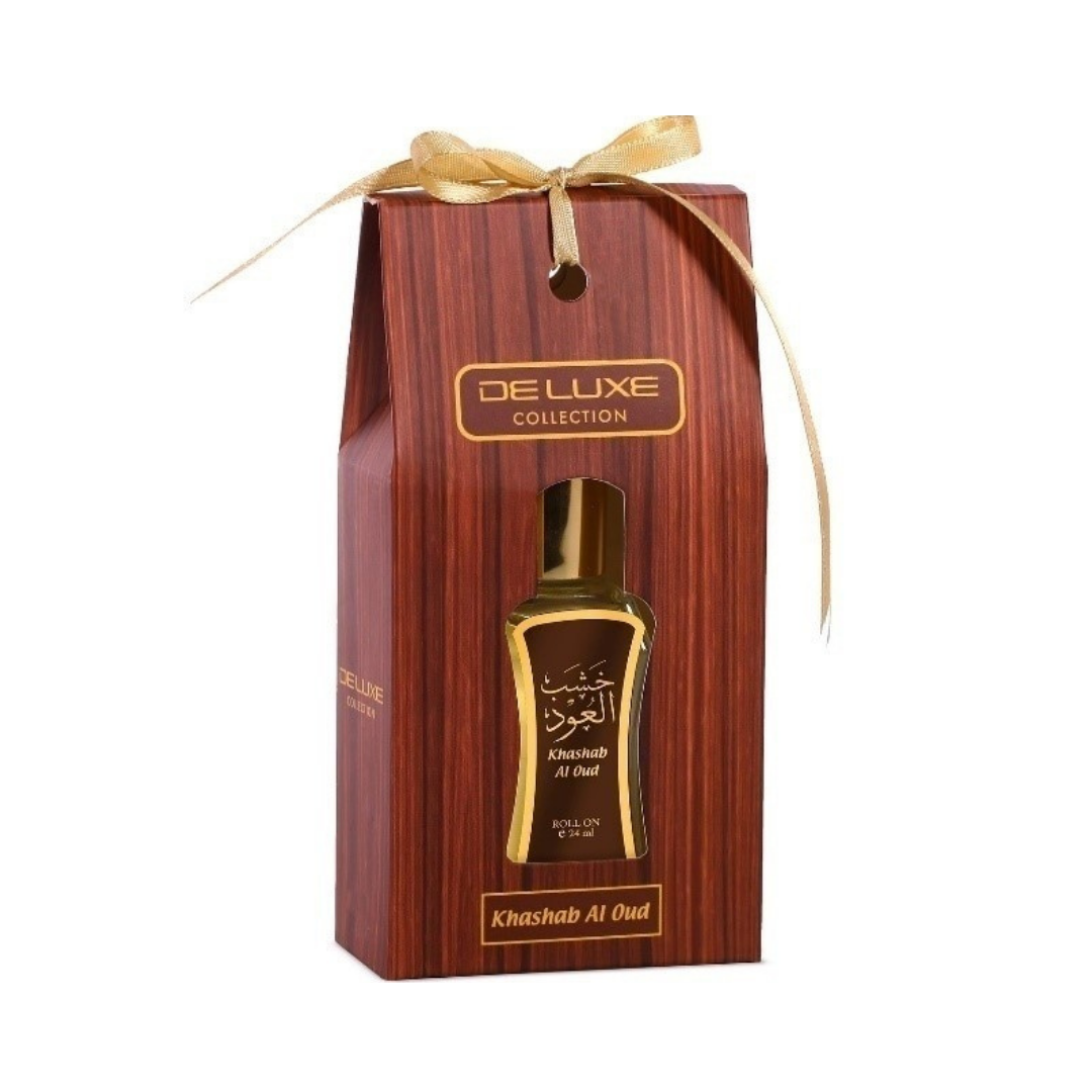 HAMIDI DELUXE ROLL ON PERFUME ATTAR OIL KHASHAB AL OUD 24 ML