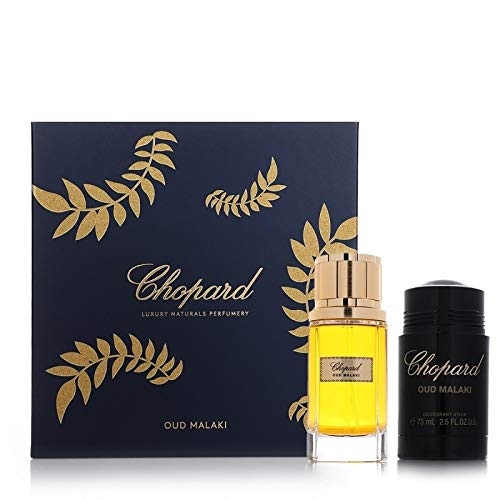Chopard Men's Oud Malaki Eau De Parfum, 80 ml + Deodorant Stick, 75 ml Gift Set-Chopard Men's Oud Malaki Eau De Parfum, 80 ml + Deodorant Stick, 75 ml Gift Set