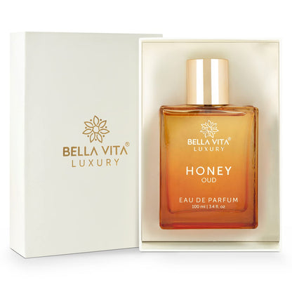 Bella Vita Organic HONEY OUD Eau De Parfum Unisex Perfume 100 ML