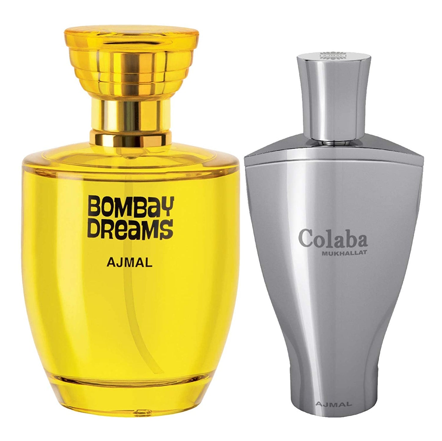 Ajmal Bombay Dreams EDP Floral Fruity Perfume 100ml for Women and Colaba Mukhallat Concentrated Perfume Oil Floral Oriental Alcohol-free Attar 14ml for Unisex