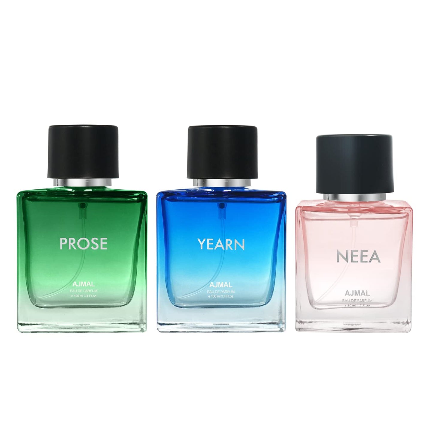 Ajmal Yearn, Prose & Neea EDP Combo pack of 3 (Total 250ML)