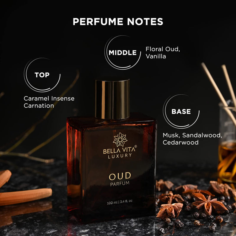 Bella Vita Organic OUD PARFUM Intense Unisex Perfume 100 ML