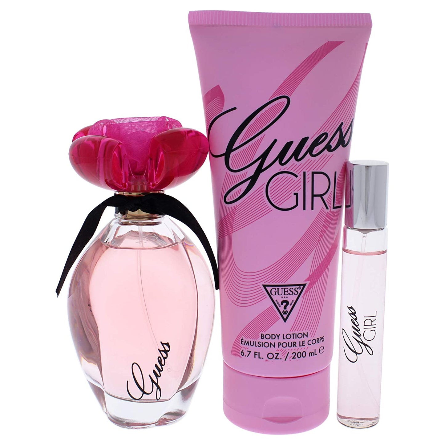 Guess Girl Eau de Toilette + Girl Eau de Toilette + Girl Body Lotion Combo Set - Pack of 3