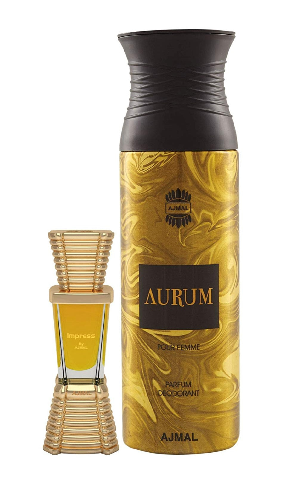 Ajmal Aurum Femme Deo 200ml for women, Impress CPO unisex combo pack