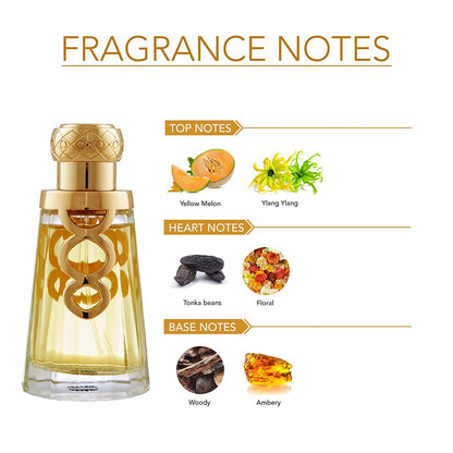 Ajmal Khallab EDP Woody Oudh Perfume 50ml for Unisex and Asher Concentrated Perfume Oil Oriental Alcohol-free Attar 12ml for Unisex