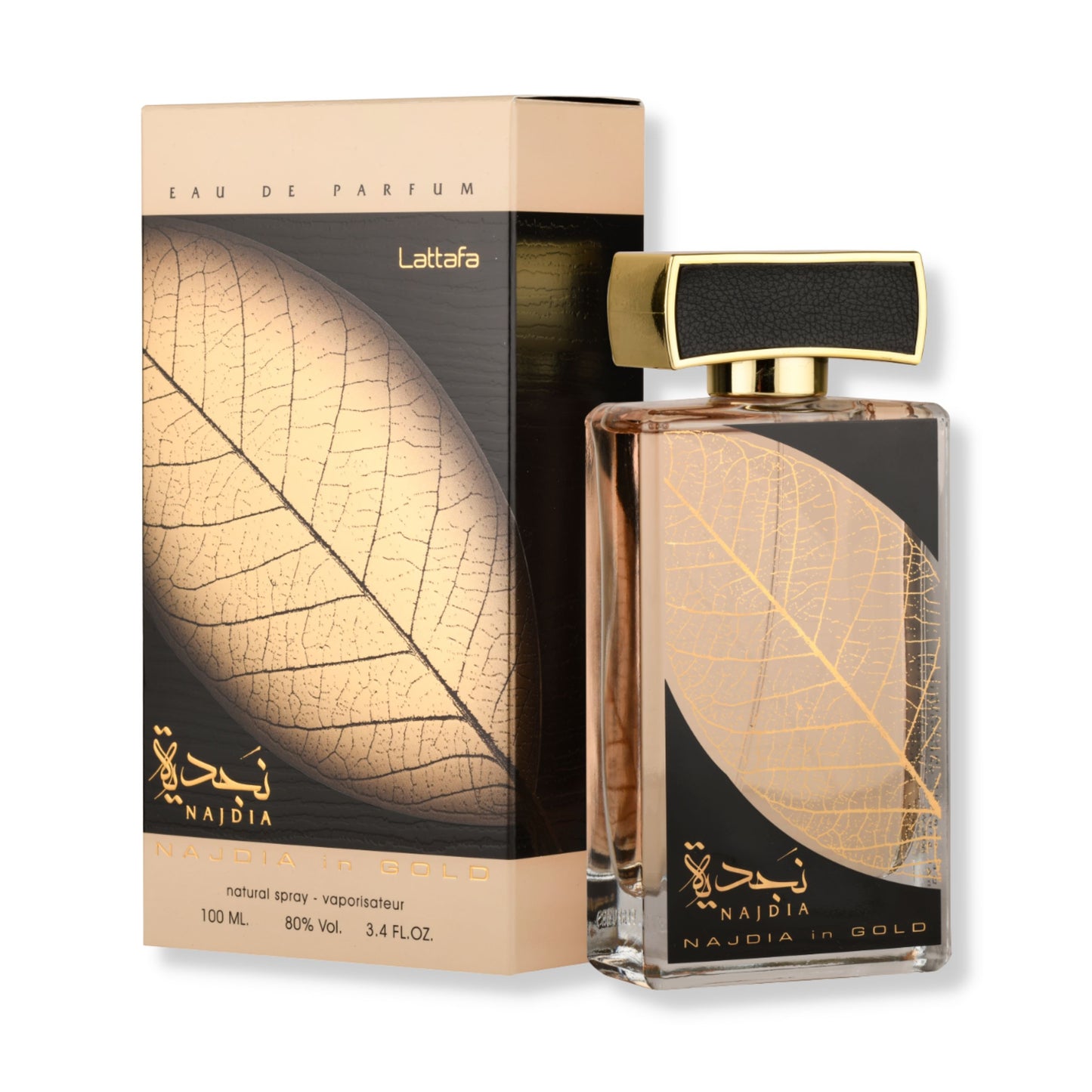 LATTAFA NAJDIA IN GOLD PERFUME FOR MEN AND WOMEN 100 ML EDP