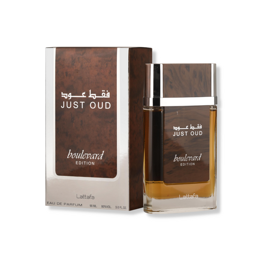 Lattafa Just Oud Boulevard Eau De Parfum (90ml)