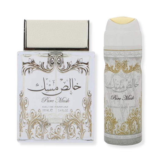 Pure musk eau de parfum 100 ml and deodorant 200 ml for Unisex