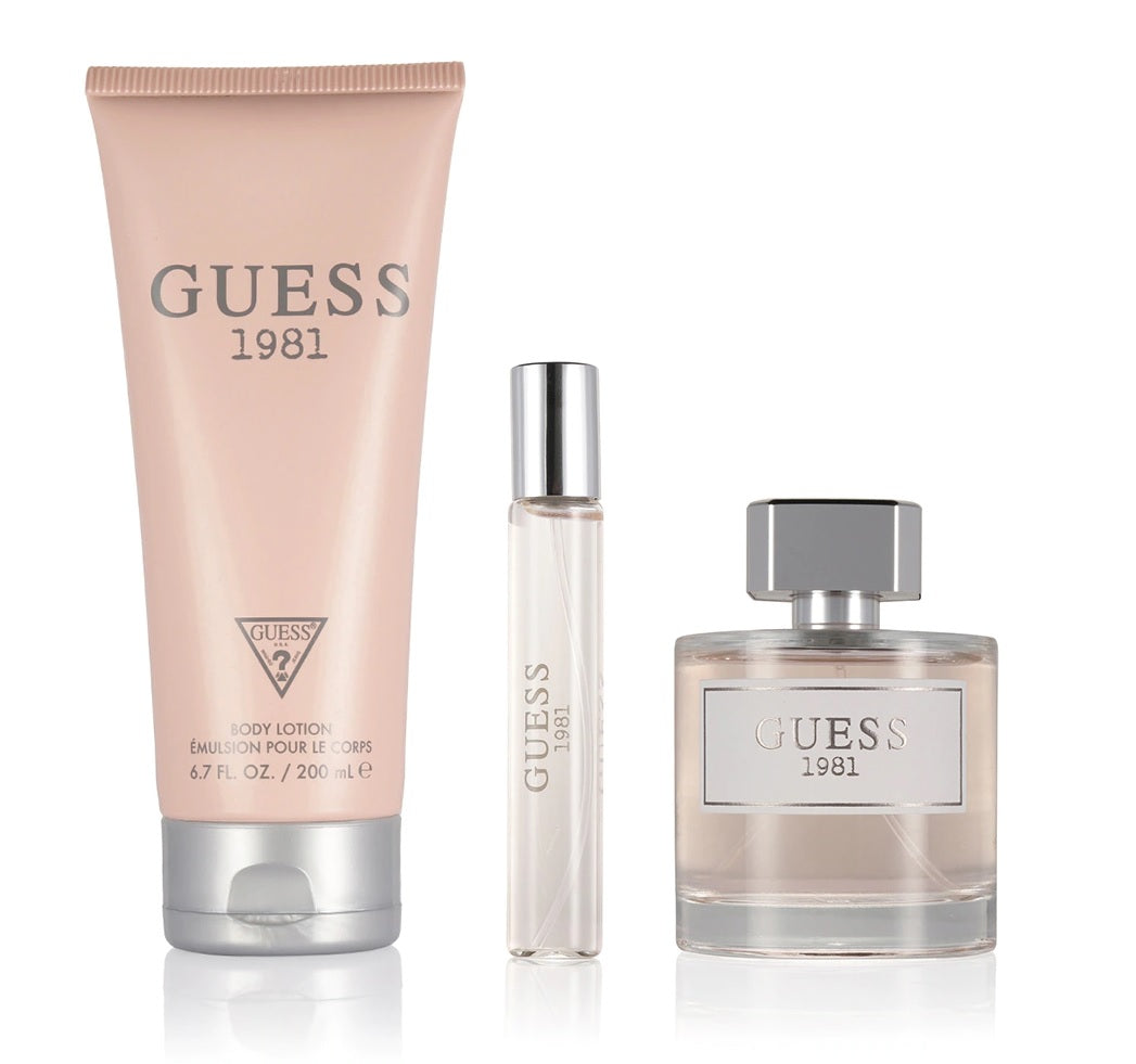 Guess 1981 EDT + Girl Spray EDT + Girl Body Lotion Combo Set - Pack of 3