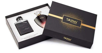 Skinn By Titan Fragrances Pair Nude and Steele, Black, 100 ml (Pack of 2)