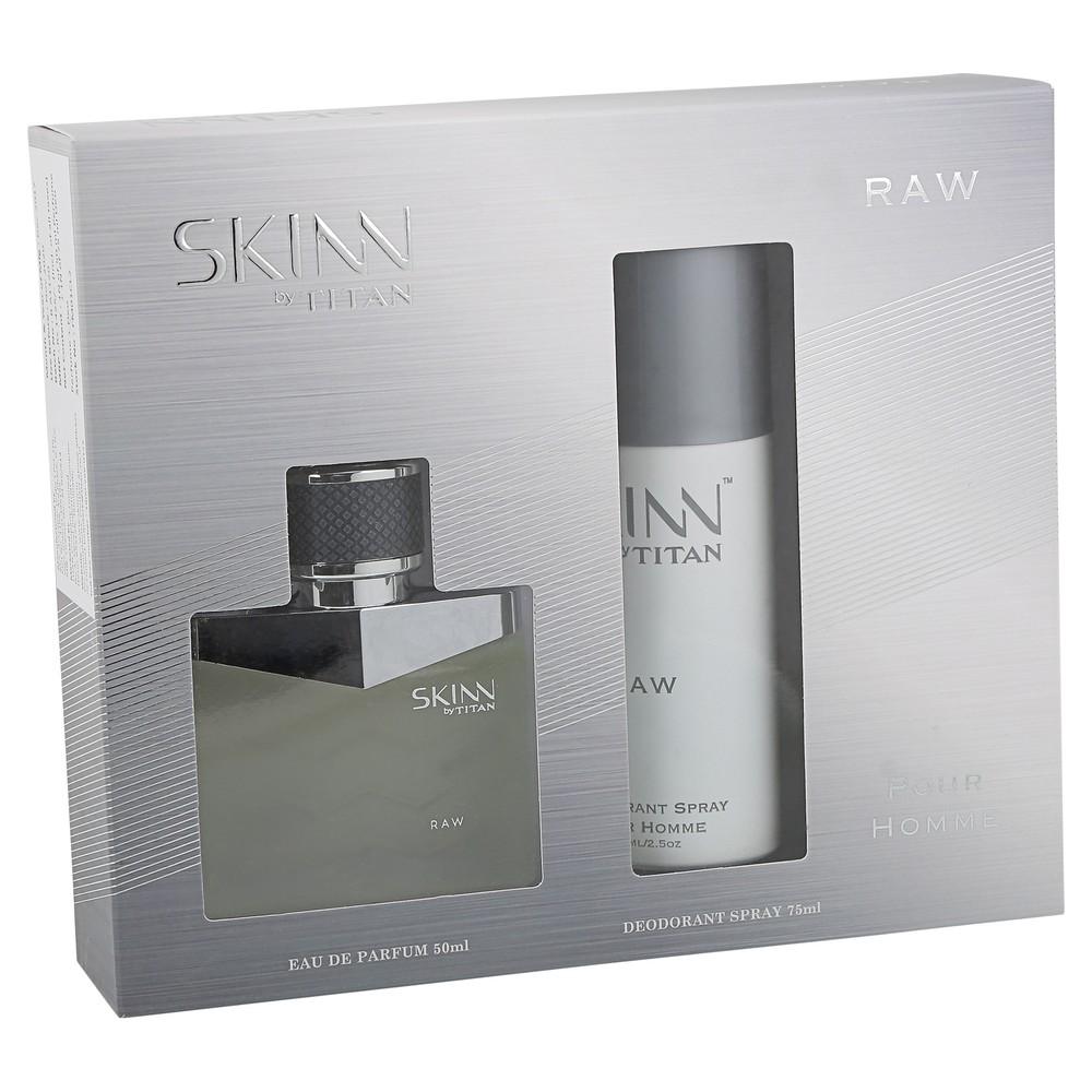 Skinn By Titan Raw Coffret For Men 50 ml Perfume and 75 ml Deodorant-Skinn By Titan Raw Coffret For Men 50 ml Perfume and 75 ml Deodorant