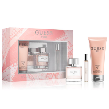 Guess 1981 EDT + Girl Spray EDT + Girl Body Lotion Combo Set - Pack of 3