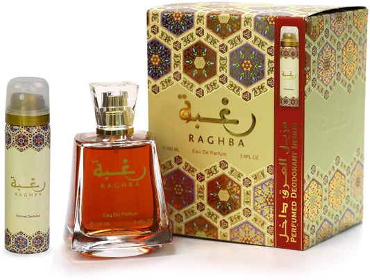 Raghba By Lattafa EDP For Men 100ML + 20ml Deodorant