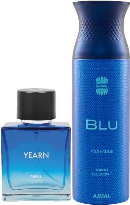 Ajmal Yearn EDP 100ML & Blu Deodrants 200 ML for Men